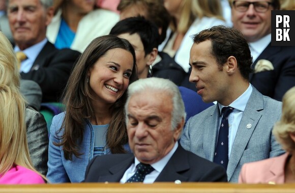 Pippa Middleton et son frère James : complices pendant Wimbledon, lundi 24 juin 2013