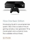 Xbox One "Basic Edition" : un pack à 379€ ?
