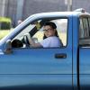 Kristen Stewart au volant de sa camionnette un peu sale, lundi 8 juillet 2013 à L.A