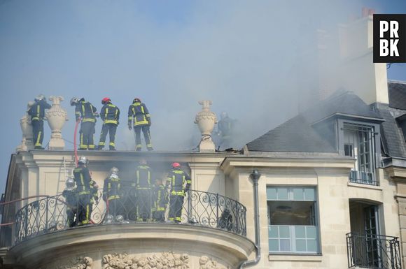 L'hôtel Lambert a pris feu à Paris entre la nuit du mardi 9 juillet et mercredi 10 juillet 2013