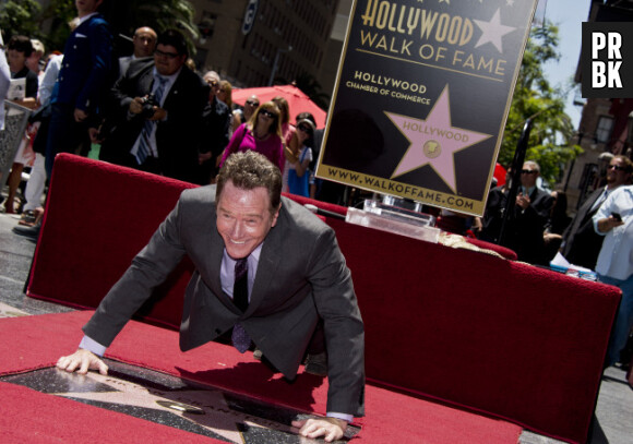 Bryan Cranston a son étoile sur le Walk of Fame au Hollywood Boulevard