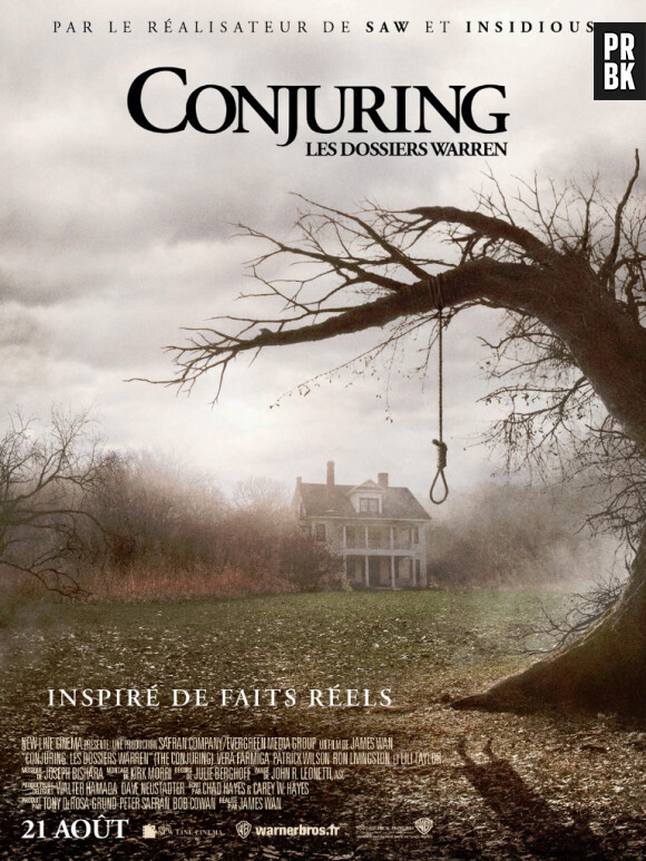 Conjuring Les Dossiers Warren est un film d'horreur dont la sortie est prévue le 21 août 2013