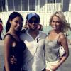 Nabilla Benattia et Caroline Receveur sur le tournage d'Hollywood Girls 3 à Los Angeles.