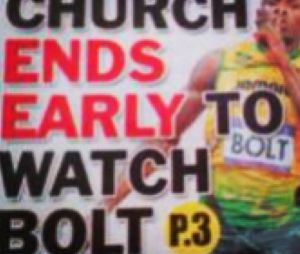 Usain Bolt plus fort que Dieu en Jamaïque