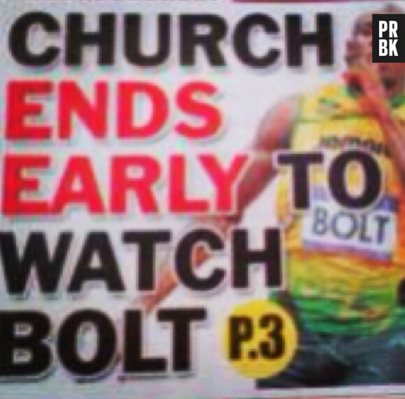 Usain Bolt plus fort que Dieu en Jamaïque