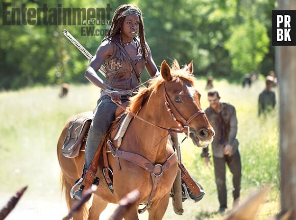 The Walking Dead saison 4 : Michonne monte à cheval