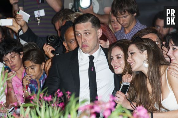 Tom Hardy à la première du film Locke à l'occasion du Festival International du Film de Venise le 2 septembre 2013