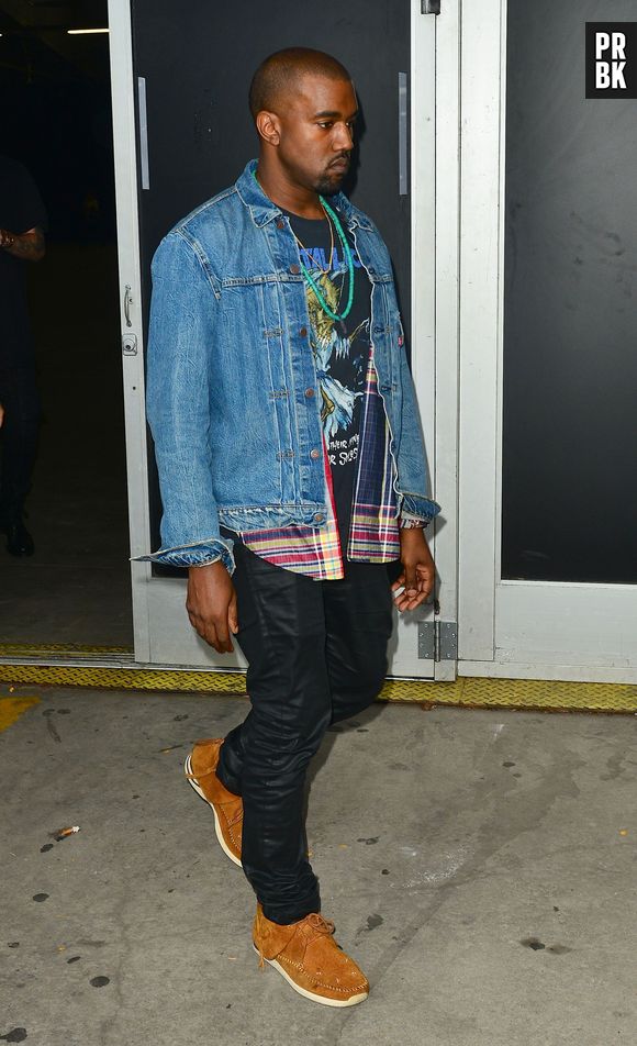 Kanye West au défilé Alexander Wang Printemps-Eté 2014 à la Fashion Week de New-York, le 7 septembre 2013