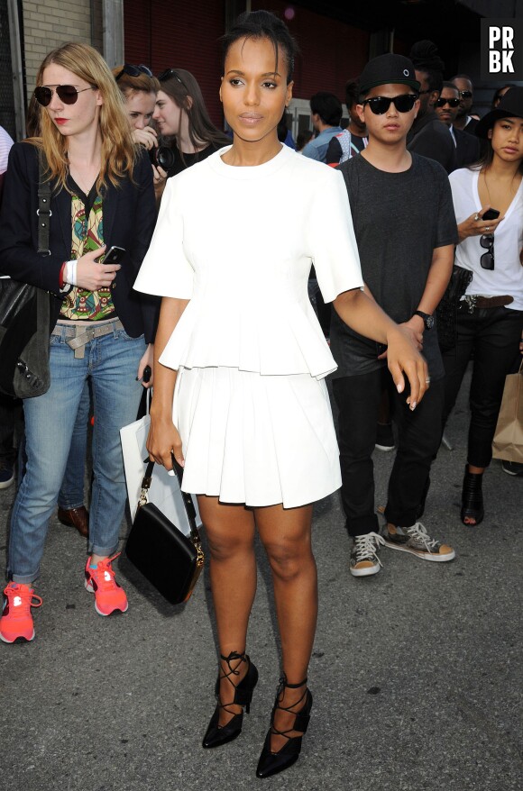 Kerry Washington au défilé Alexander Wang Printemps-Eté 2014 à la Fashion Week de New-York, le 7 septembre 2013