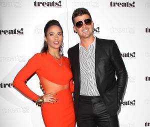 Robin Thicke et Paula Patton aux MTV Video Music Award 2013 le 25 aôut 2013