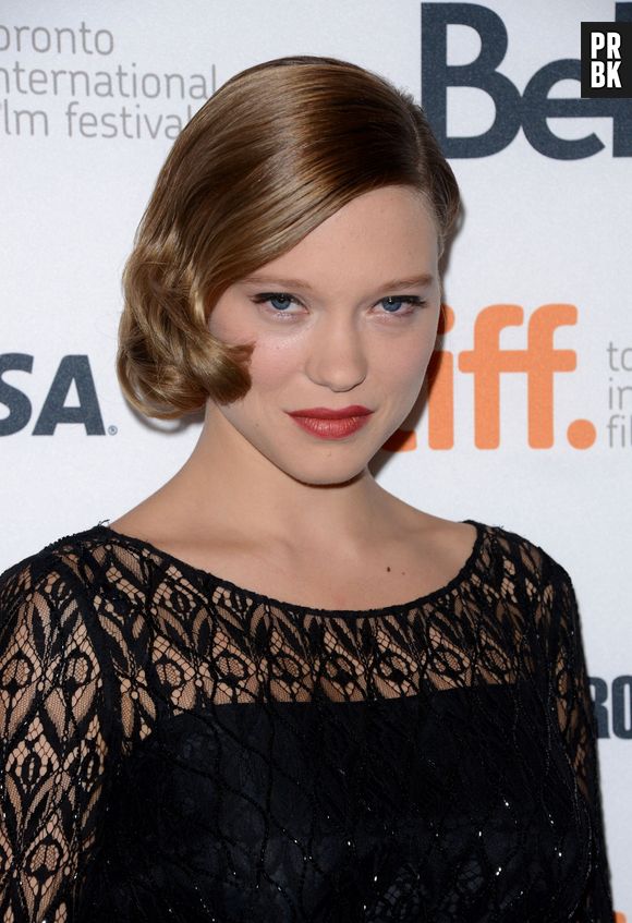 Léa Seydoux, Abdellatif Kechiche et Adèle Exarchopoulos à Beverly Hills pour la promotion du film La Vie d'Adèle