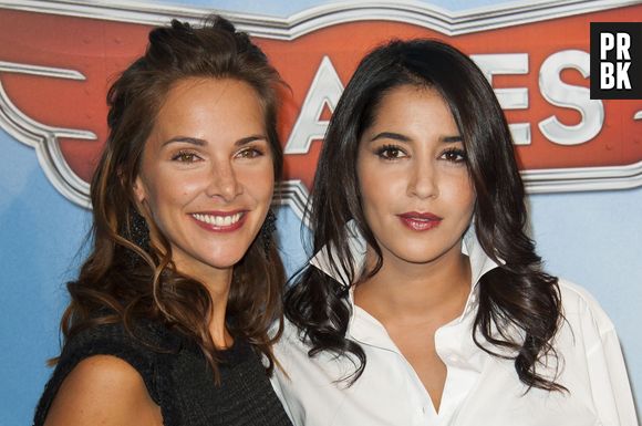 Mélissa Theuriau et Leïla Bekhti à l'avant-première de Planes, le 24 septembre 2013 à Paris
