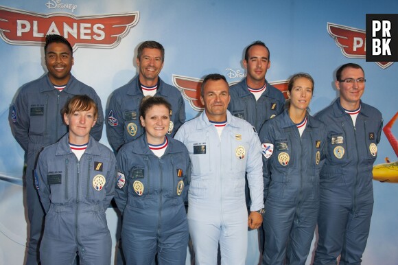 La Patrouille de France à l'avant-première de Planes, le 24 septembre 2013 à Paris