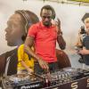 Usain Bolt version DJ, le 4 septembre 2013 en Belgique