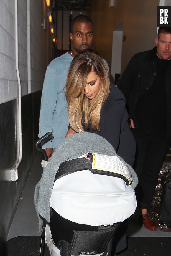 Kim Kardashian et Kanye West : sortie en famille avec North