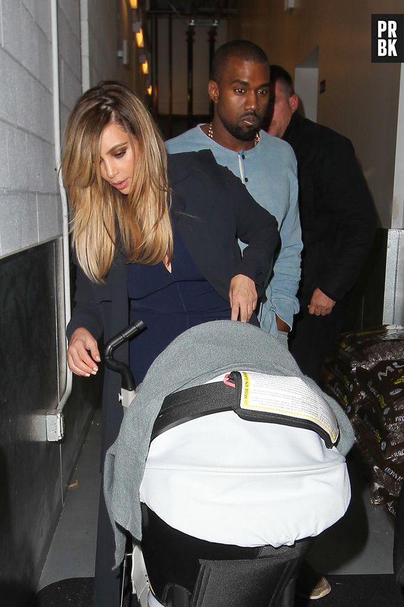 Kim Kardashian et Kanye West : sortie en famille avec North