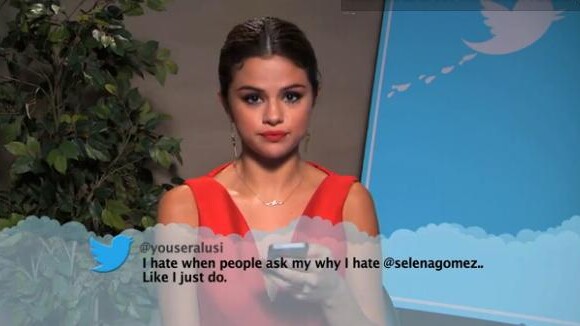 Selena Gomez, Demi Lovato, Katy Perry... lecture des tweets de haters chez Jimmy Kimmel