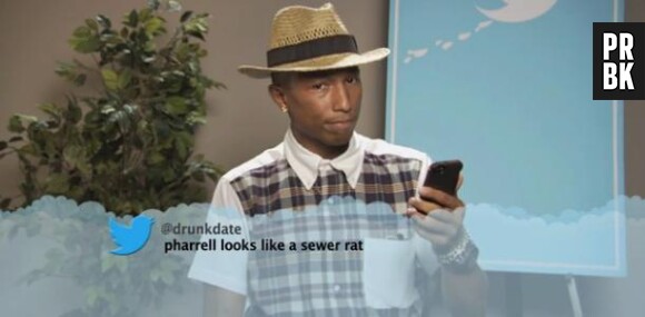 Pharrell Williams lit un tweet méchant le concernant chez Jimmy Kimmel