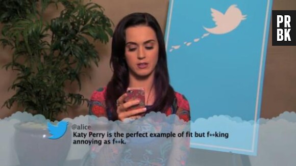 Katy Perry lit un tweet méchant la concernant chez Jimmy Kimmel