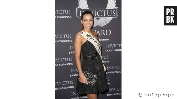Marine Lorphelin, Miss France 2013 à l&#039;Invictus Award de Paco Rabanne, le 24 octobre 2013