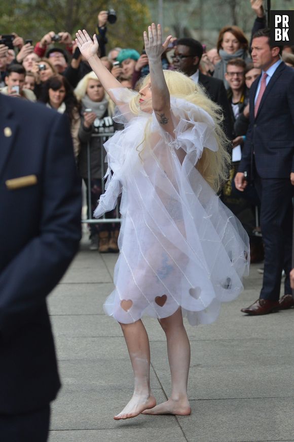 Lady Gaga à Londres le 25 octobre 2013