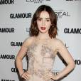 Lily Collins sublime pour les Glamour Women Of The Year Awards 2013