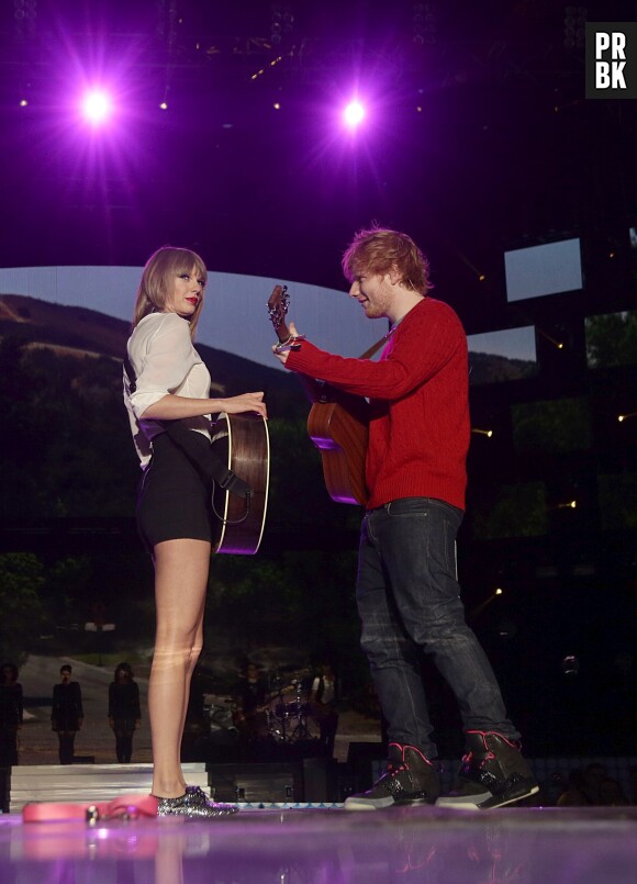 Ed Sheeran et Taylor Swift sur scène