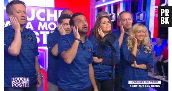 Cyril Hanouna en blond : pari tenu après la qualification des Bleus à la Coupe du Monde 2014