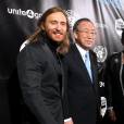 David Guetta (ici au côté de Ban Ki Moon) dévoile 'One Voice', un titre pour soutenir l'ONU, à New York le 22 novembre 2013