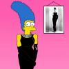 Marge Simpson relookée en Audrey Hepburn par Humor Chic