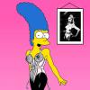 Marge Simpson relookée en Madonna par Humor Chic