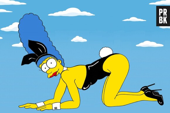 Marge Simpson relookée en Kate Moss pour Vogue par Humor Chic