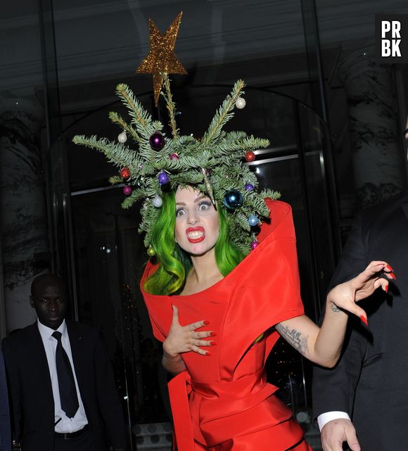 Lady Gaga à Londres le 8 décembre 2013