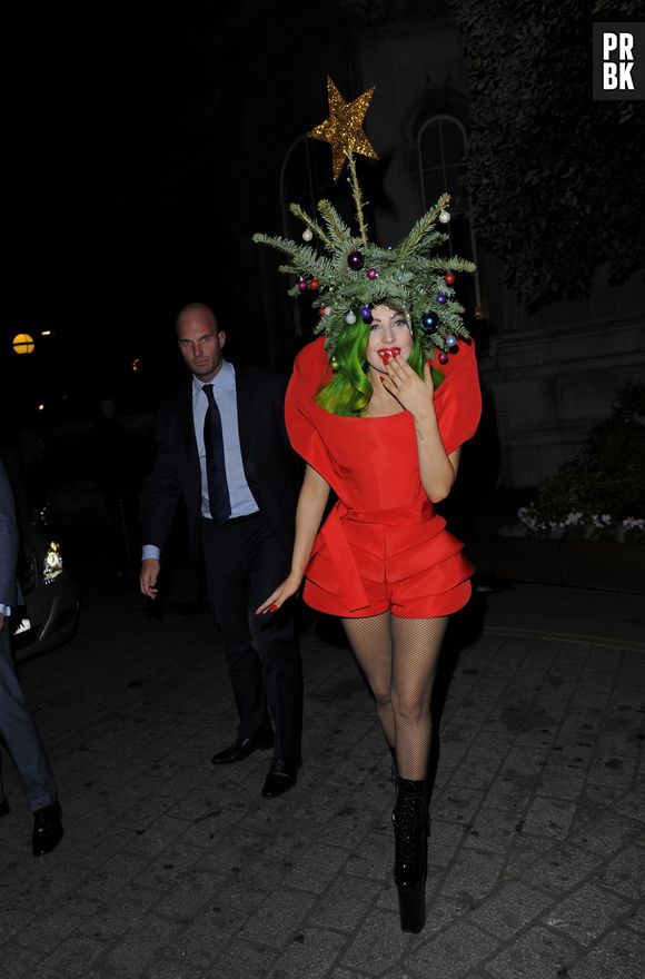 Lady Gaga à Londres le 8 décembre 2013