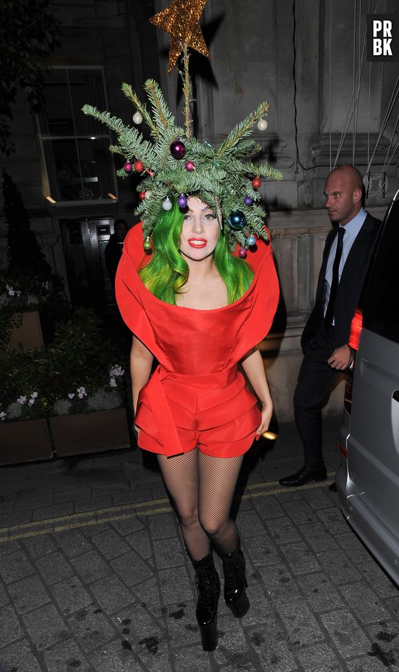 Lady Gaga à Londres le 8 décembre 2013