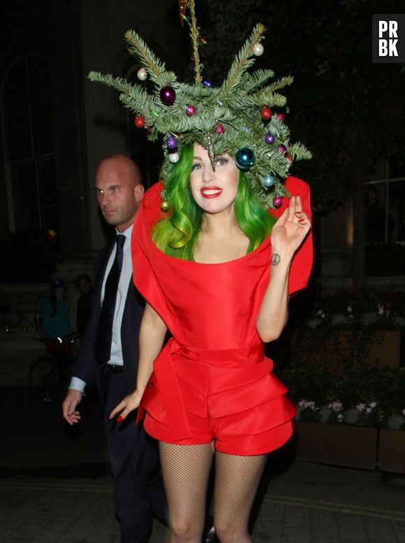 Lady Gaga à Londres le 8 décembre 2013