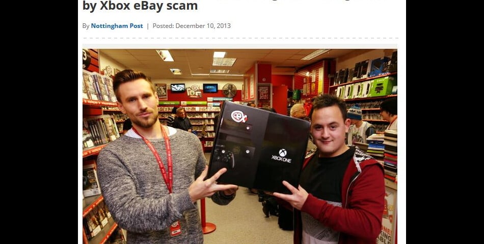 Xbox One : Peter Clatworthy, le joueur &quot;arnaqué&quot; sur eBay, a reçu une console gratuite