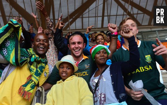 Barack Obama, Bill Clinton, George Bush, Bono... lors de la cérémonie d'hommage à Nelson Mandela, au Stade de Soweto en Afrique du Sud, le 10 décembre 2013