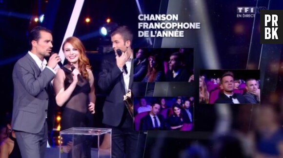 NMA 2014 : Elodie Frégé et Damien Sargue remettent le trophée de la chanson francophone de l'année