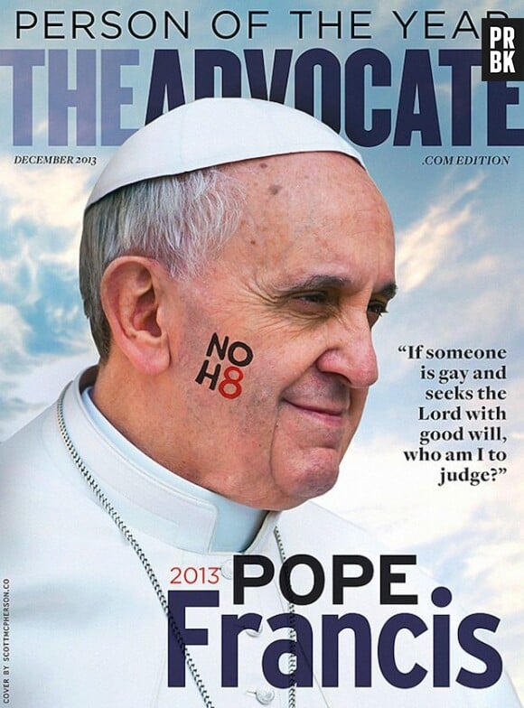 Le pape François en Une du magazine gay The Advocate