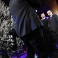 M. Pokora et toute la troupe de Robin des Bois, Brahim Zaibat : visite à François Hollande et Valérie Trierweiler pour le Noël des enfants de l'Elysée, 18 décembre 2013