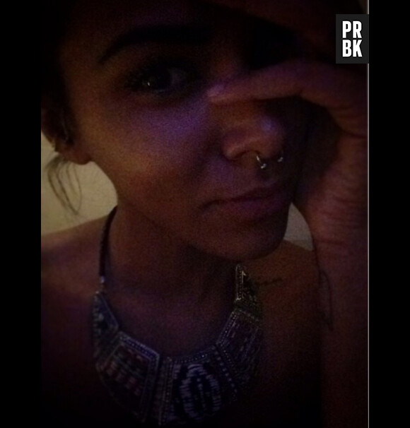 Shy'm : piercing au nez sur Instagram