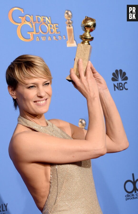 Golden Globes 2014 : Robin Wright gagnante du prix de meilleure actrice dans une série dramatique pour House of Cards