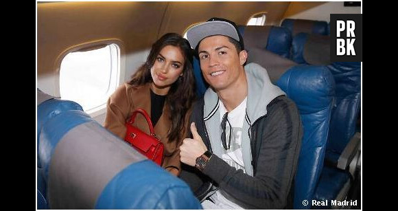Cristiano Ronaldo et Irina Shayk en route pour Zurich, le 13 janvier 2014