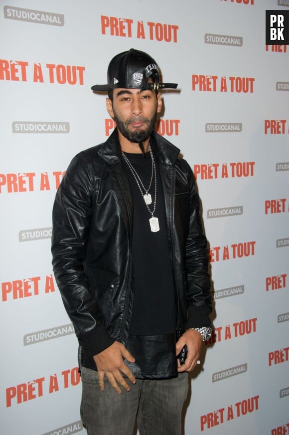 La Fouine à l'avant-première de Prêt à tout, le 13 janvier 2014 à Paris