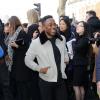 Kendrick Lamar au défilé Dior pendant la Fashion Week automne-hiver 2014-2015 à Paris, le 18 janvier 2014