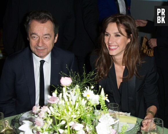 Michel Denisot et Doria Tillier : retrouvailles au gala Sidaction, le 23 janvier 2014 à Paris