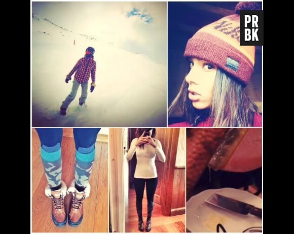 Shy'm : ses vacances à Val Thorens, le 28 janvier 2014 sur Instagram