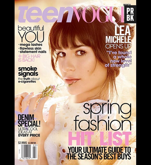 Lea Michele en Une du magazine Teen Vogue, mars 2014