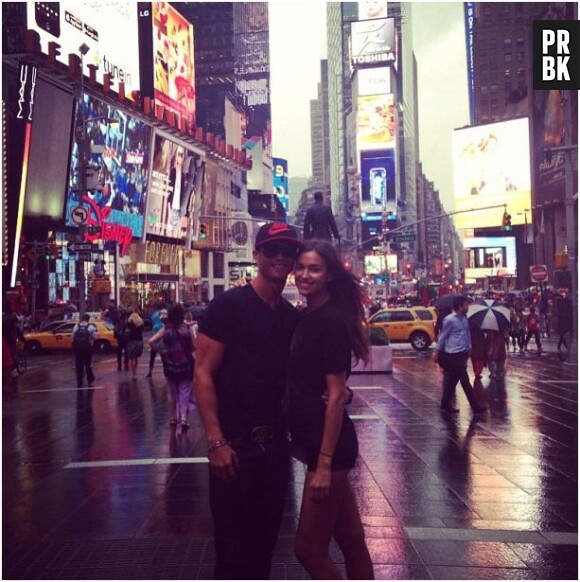 Cristiano Ronaldo et Irina Shayk à New York, le 19 juin 2013 sur Instagram